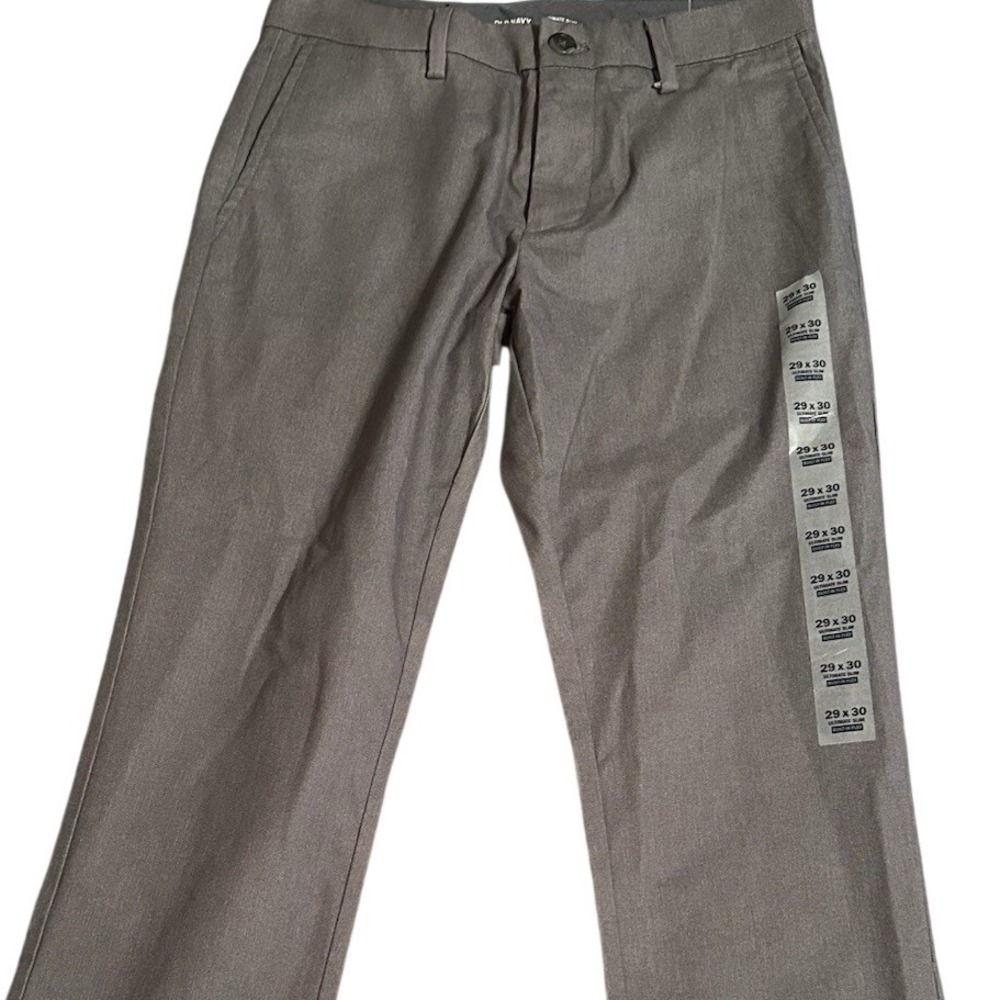Old Navy Slim Ultimate Pants Size 29X30 Light Grey Designed In San Francisco - Picture 1 of 8